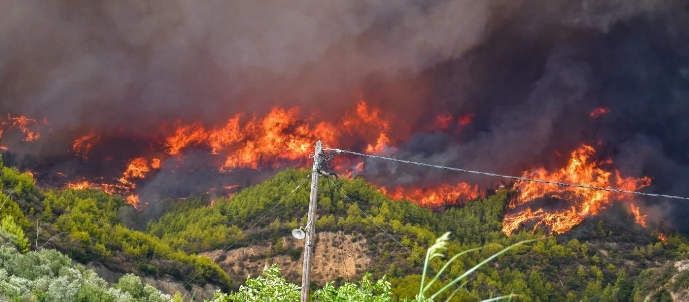 Meteo: Εξηγεί το λόγο που εξαπλώθηκε τόσο γρήγορα η φωτιά στα Βίλια (φώτο)